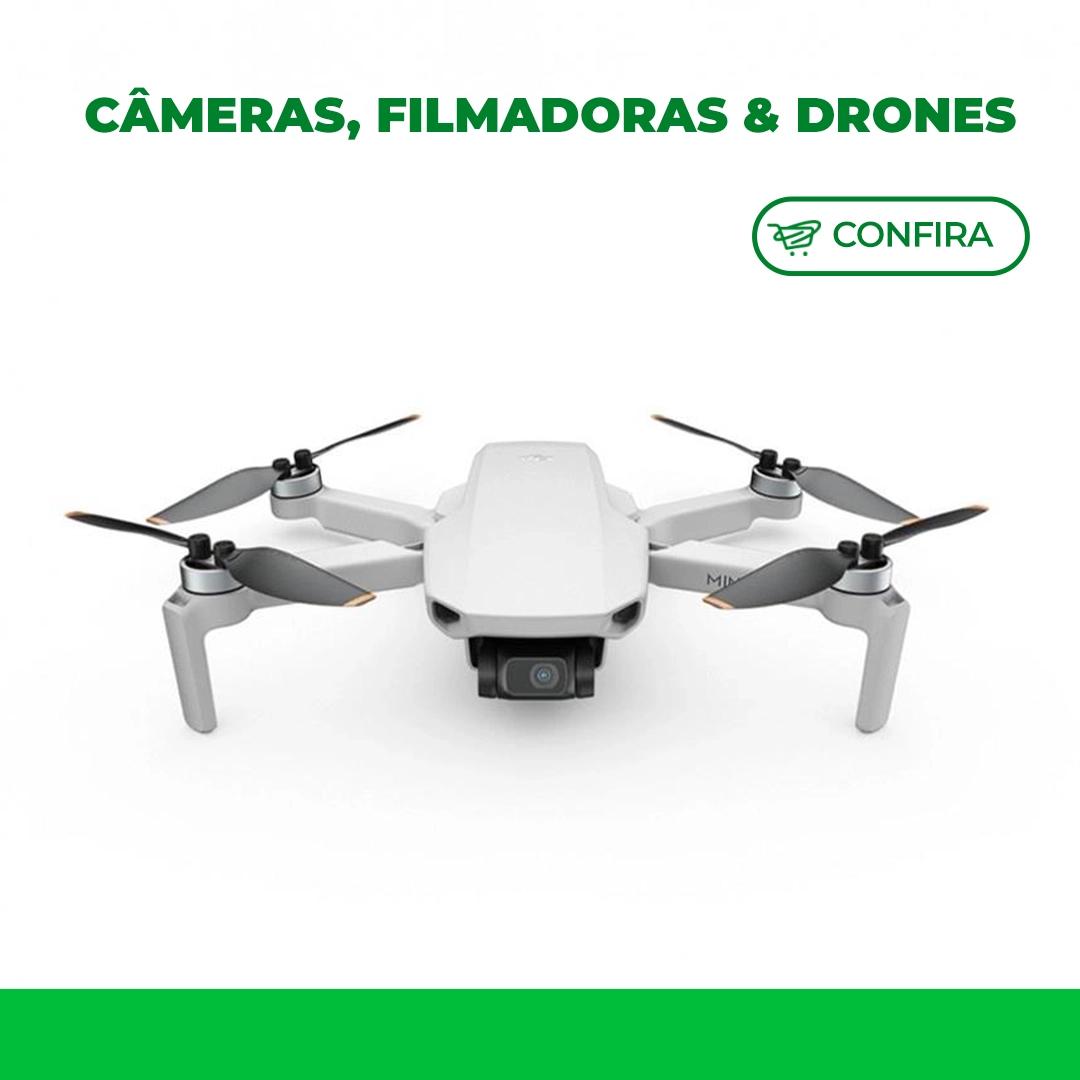 Câmeras, Filmadoras & Drones