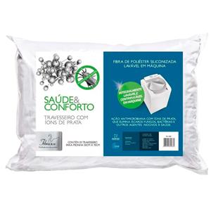 Travesseiro Fibrasca Saúde & Conforto 4286 100% Microfibra com Fibra Siliconada