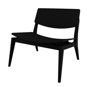 Cadeira Rudnick Piatto CDHF00 com Assento Multilaminado - Ébano