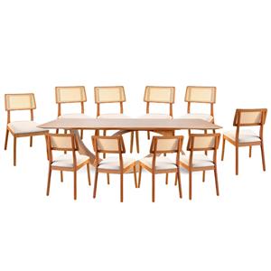 Mesa de Jantar Tradição Maresias com 10 Cadeiras Firenze