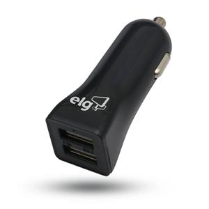 Carregador Veicular Elg Universal com 2 Portas USB CC2SPT