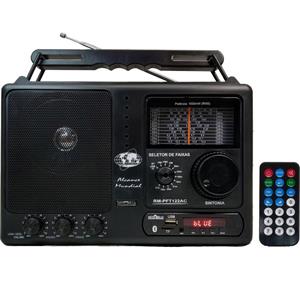 Rádio Portátil Motobras RM-PFT122AC FM AM 12 Faixas, USB Bluetooth