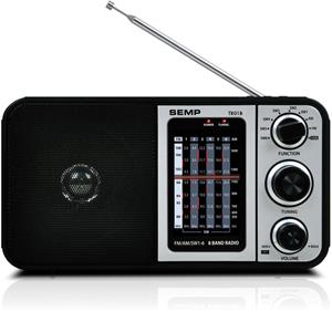 Rádio Portátil Semp Multibanda TR01B Analógico AM FM USB 1W
