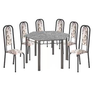 Mesa de Jantar Soma Íris Lavinea com 6 Cadeiras
