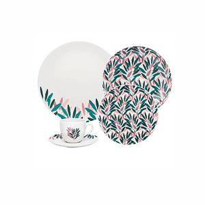 Aparelho de Jantar Oxford Selva em Porcelana 30 Peças - Multicolor