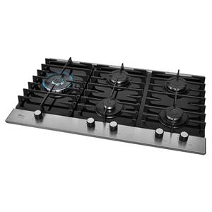 Cooktop 5 Bocas Fischer Platinium Tripla Chama com Trempe de ferro fundido Preto - Bivolt