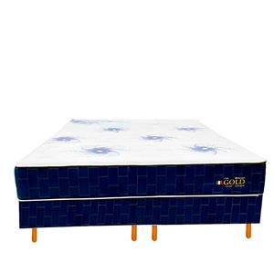 Cama Box Queen Topázio The Gold Espuma D26 - 158x60x198cm
