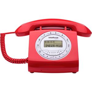 Telefone Intelbras com Fio TC 8312 - Vermelho