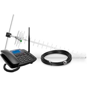 Kit Telefone Fixo 3G Intelbras CFA 6041 + Antena 