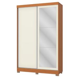 Guarda-Roupa Kappesberg CB01N571 com Espelho 2 Portas 2 Gavetas - Canela/Off White