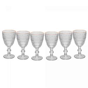 Jogo de 6 Taças Rojemac Wolff Mauve em Cristal 320ml