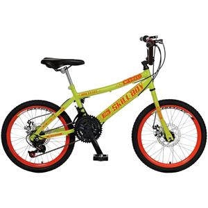 Bicicleta Infantojuvenil Aro 20 Colli Skill Boy MTB 21 Marchas com Freio a Disco - Amarelo Neon