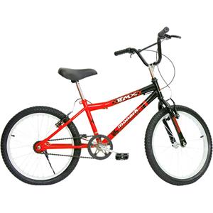 Bicicleta Infantojuvenil Aro 20 Monark BMX com Freio V-Brake - Vermelha/Preta