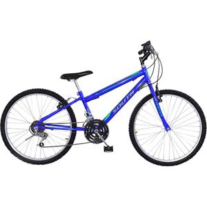 Bicicleta Infantojuvenil Aro 24 South Bike MTB 18 Marchas com Freio V-Brake - Azul