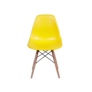 Cadeira Bulk Eames em Polipropileno - Amarela