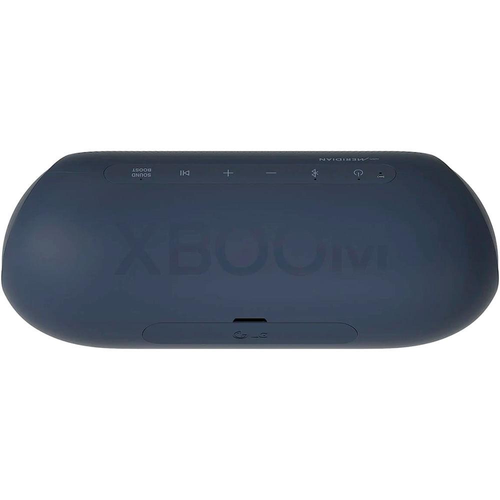 Caixa de Som Portátil LG XBOOM Go PL7 Meridian com LED Bluetooth Bateria Recarregável 30W RMS Grafite - Bivolt