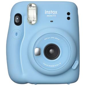 Kit Câmera Instax Mini 11 com Pack 10 Fotos e Bolsa Crystal - Azul