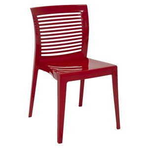 Cadeira Tramontina Victória com Encosto Horizontal em Polipropileno Vermelha - 92041040