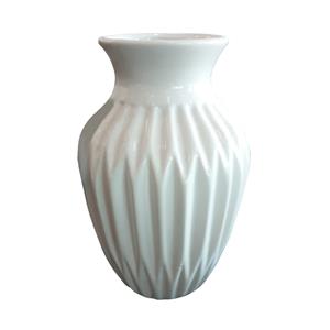 Vaso de Cerâmica GS Bormioli Anita Branco - 18x8 cm