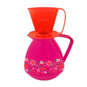 Bule Térmico Mor Amare Decorato com Suporte 650ml - Rosa