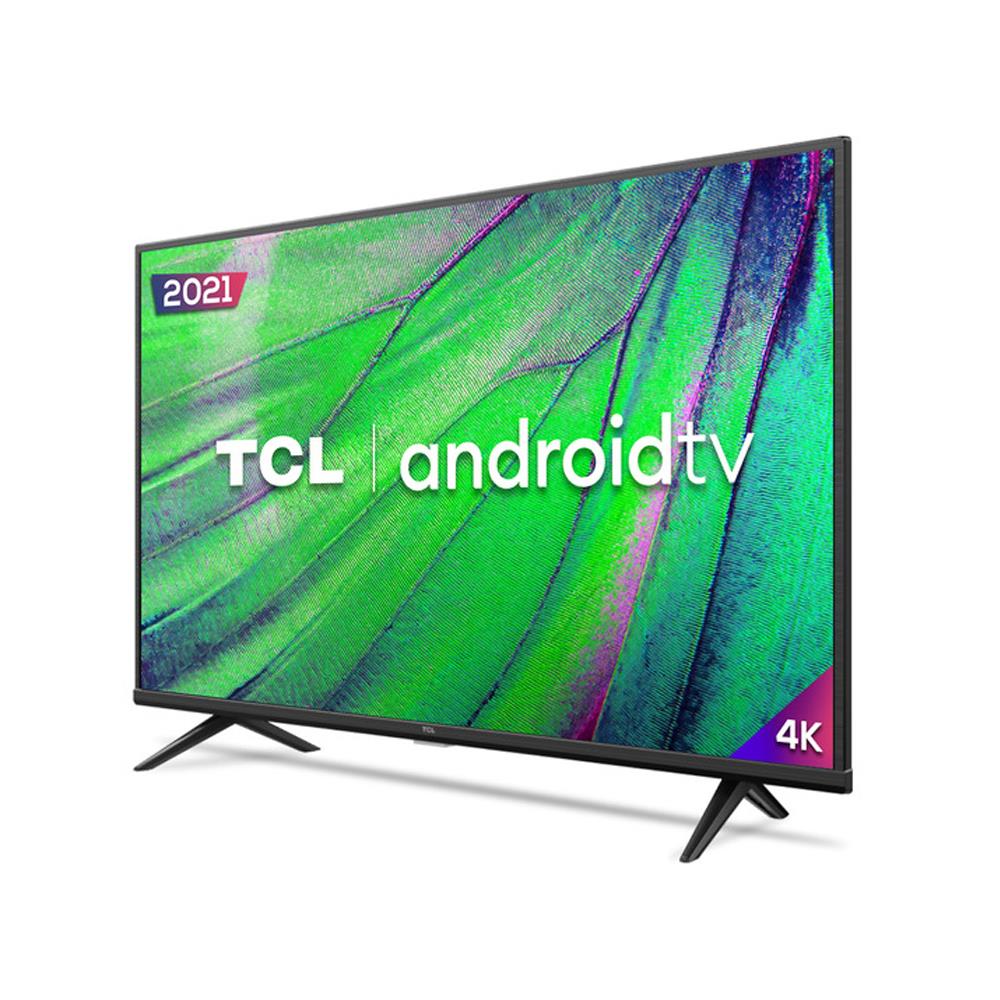 Smart TV LED TCL 50" 50P615 HDR 4K Wi-Fi Inteligência Artificial AndroidTV Bluetooth Comando de Voz 3 HDMI 2USB