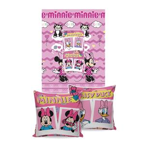 Manta Almofada Infantil Jolitex 100% Poliéster Minnie Mouse