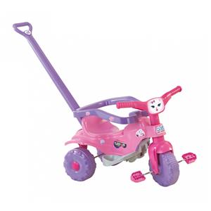 Triciclo Magic Toys Tico-Tico Pets com Pedal - Rosa