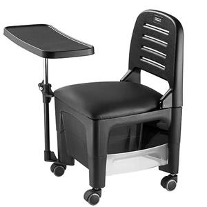 Cadeira Cirandinha Dompel Bari para Manicure com Mesa Removível - Preta