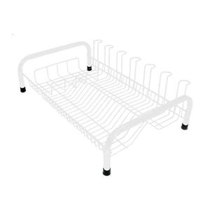 Escorredor de Pratos CSK Cama Luxo Pintado para 20 Pratos - Branco